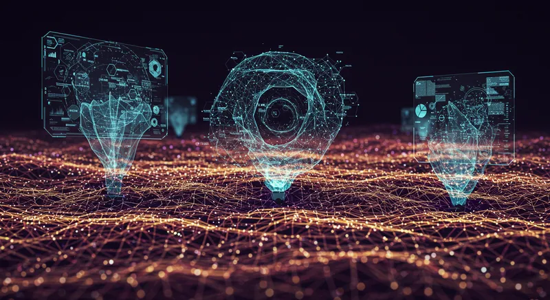 Comparação visual entre infraestrutura mesh e Wi-Fi tradicional em ambiente de escritório moderno com 5G.
